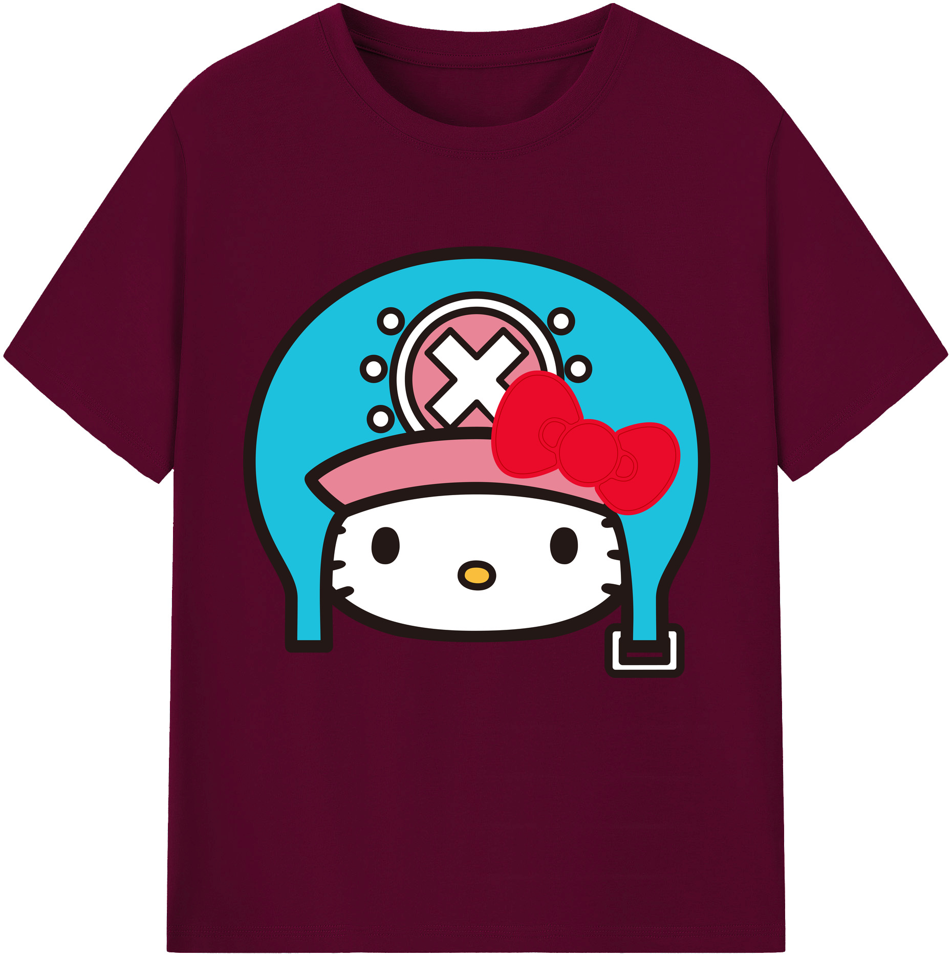 （画像用） Hello Kitty ハローキティ レディースカジュアルプリントTシャツ（綿100％）
